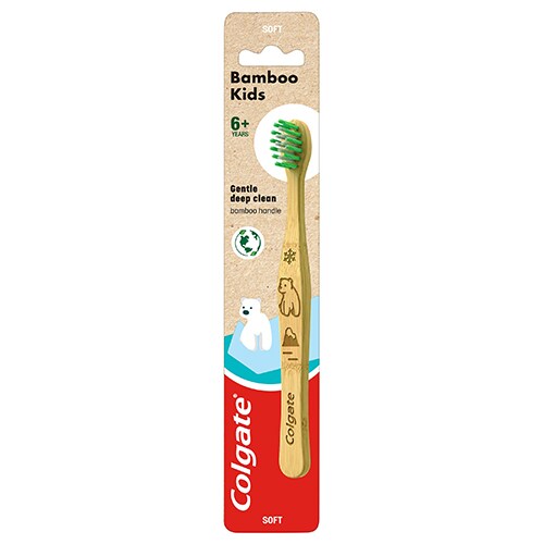 Χειροκίνητη οδοντόβουρτσα Colgate Bamboo Kids 6+
